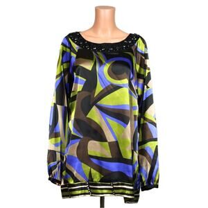 Nicole by Nicole Miller Long Sleeve Top Women's Size 14